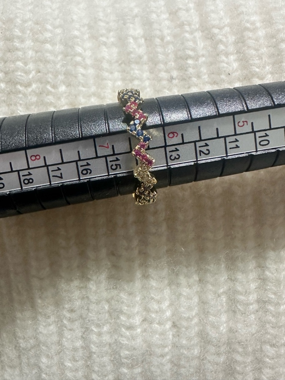 Multicolor zig ring - Picture 2 of 2